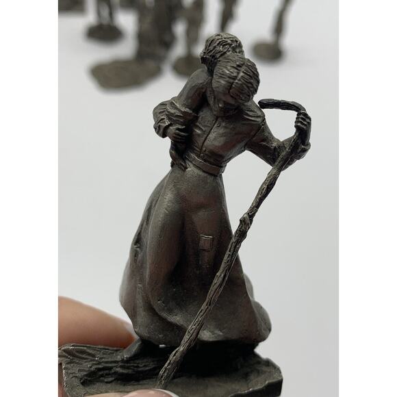 Vtg 1978-1980 Saturday Evening Post Pewter 23 Pc. Parade of American People - Picture 16 of 16